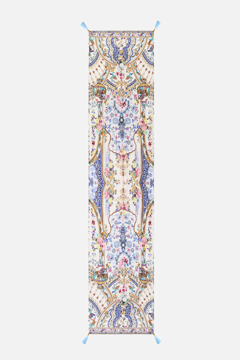 LONG SILK CRINKLE CHIFFON SCARF ALL ABOUT THAT LACE - Image 2