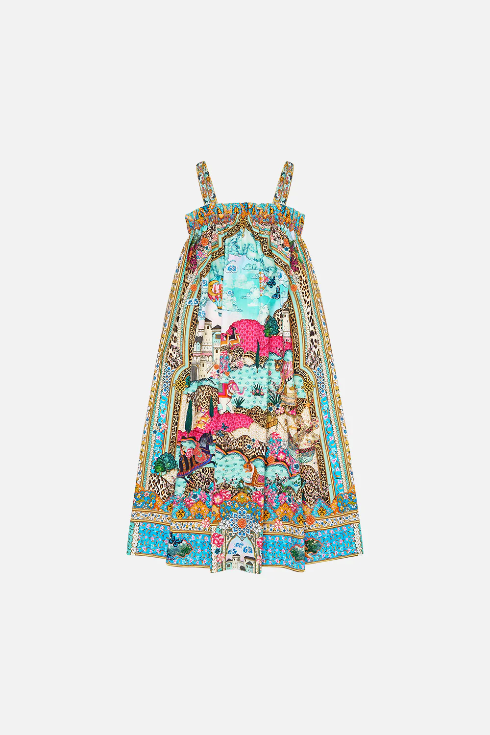 KIDS WIDE STRAP MAXI SUN DRESS MINIATURE MOMENTS