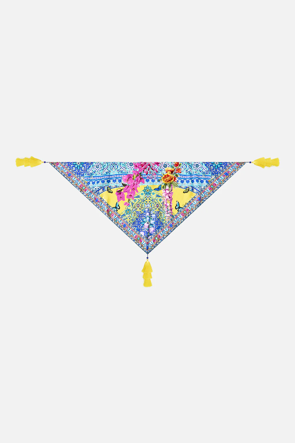 TRIANGLE SCARF WITH TASSELS SULTANAHMET SUMMER