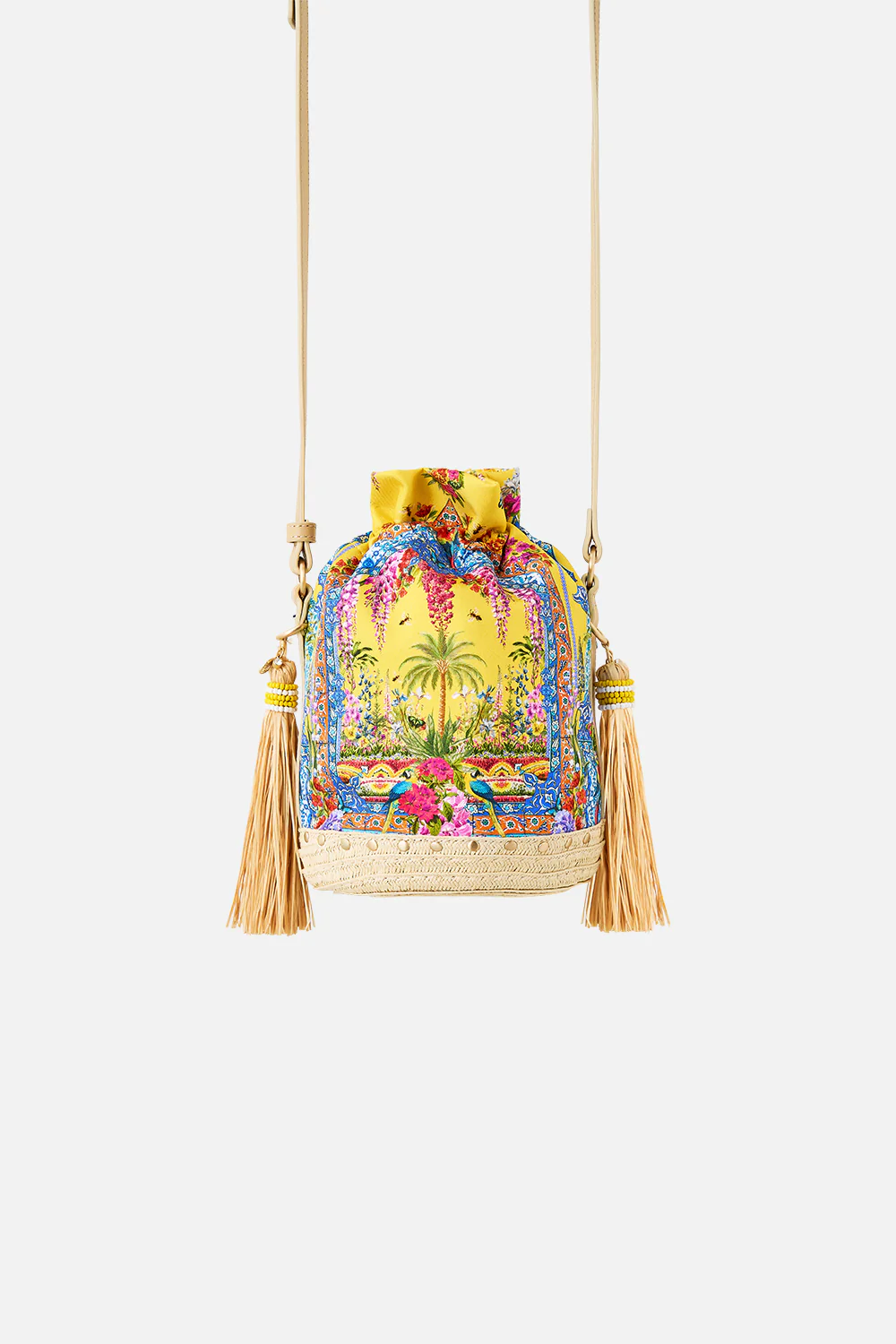 TIE TOP BUCKET BAG WITH TASSELS SULTANAHMET SUMMER - Image 2