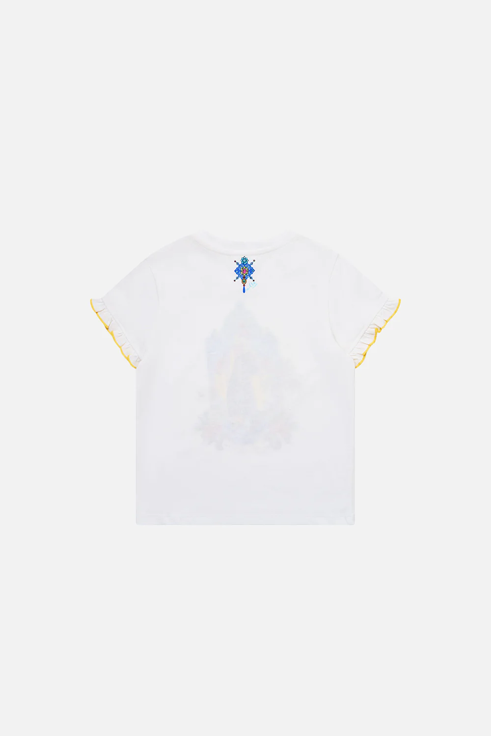 KIDS FRILL SLEEVE TEE WITH BABYLOCKED EDGE SULTANAHMET SUMMER - Image 2