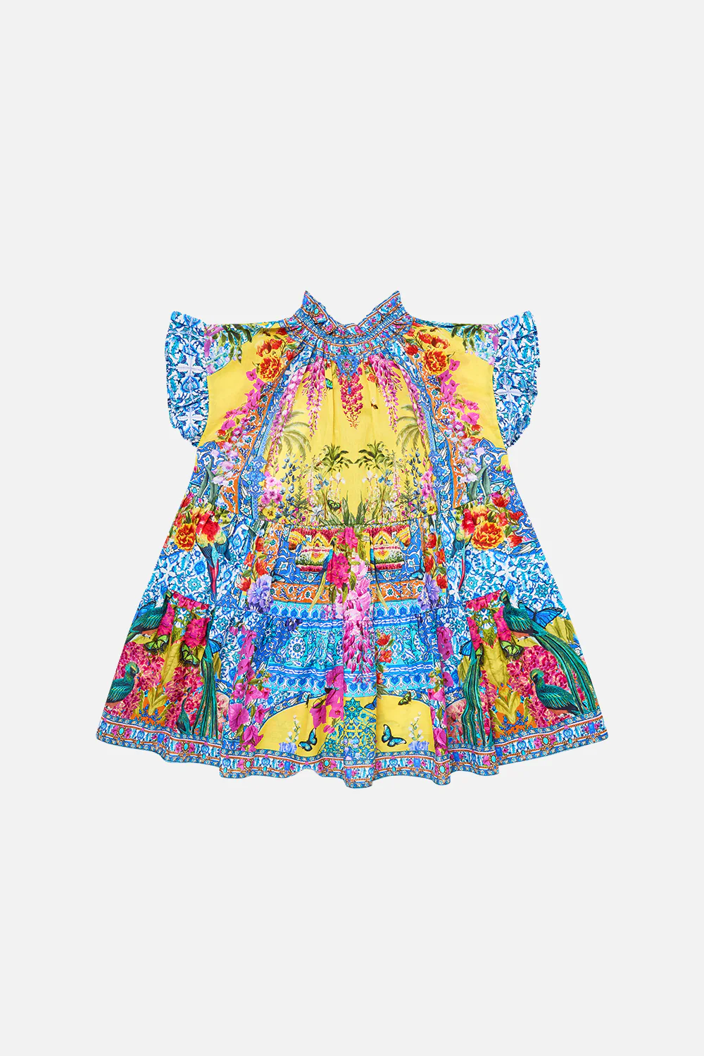 KIDS TIERED OVERSIZED MINI DRESS WITH FRILL SULTANAHMET SUMMER - Image 2
