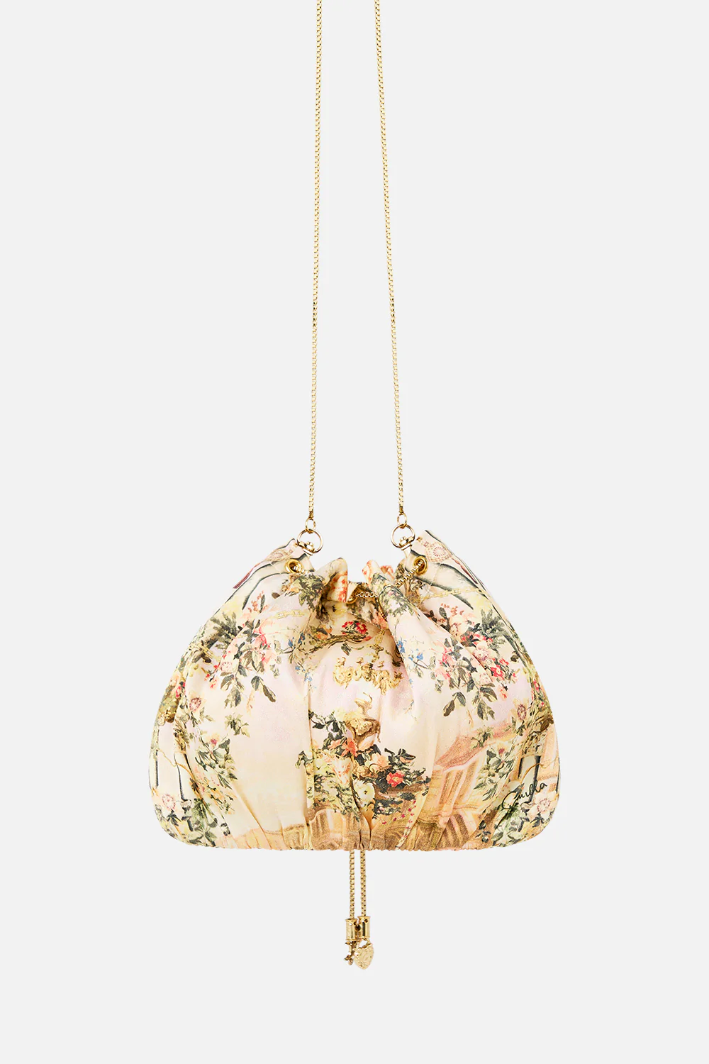 DRAWSTRING POUCH BAG WITH CHAIN STRAP TWILIGHT IN ISTANBUL - Image 2