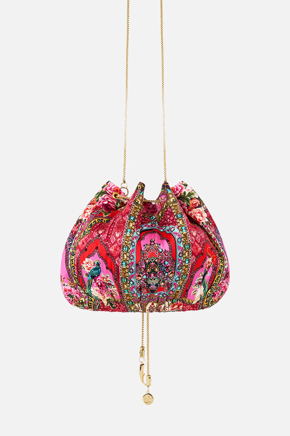 DRAWSTRING POUCH BAG WITH CHAIN STRAP HEIRLOOM EMPIRE - Image 2
