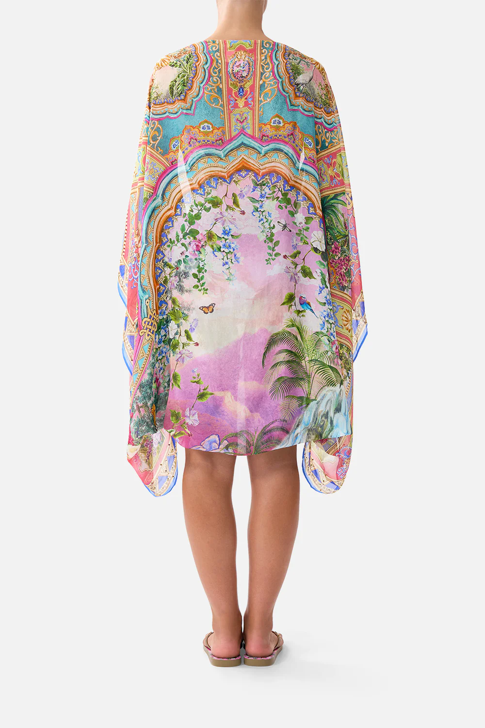 SILK CHIFFON SHRUG TURKISH DELIGHT - Image 2
