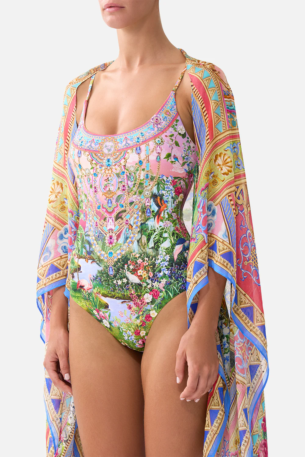 SILK CHIFFON SHRUG TURKISH DELIGHT - Image 5