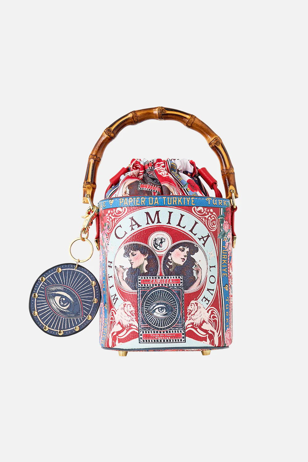 DRAWSTRING BUCKET BAG WITH KEYRING HIGH CLASS HOOKAH - Image 2