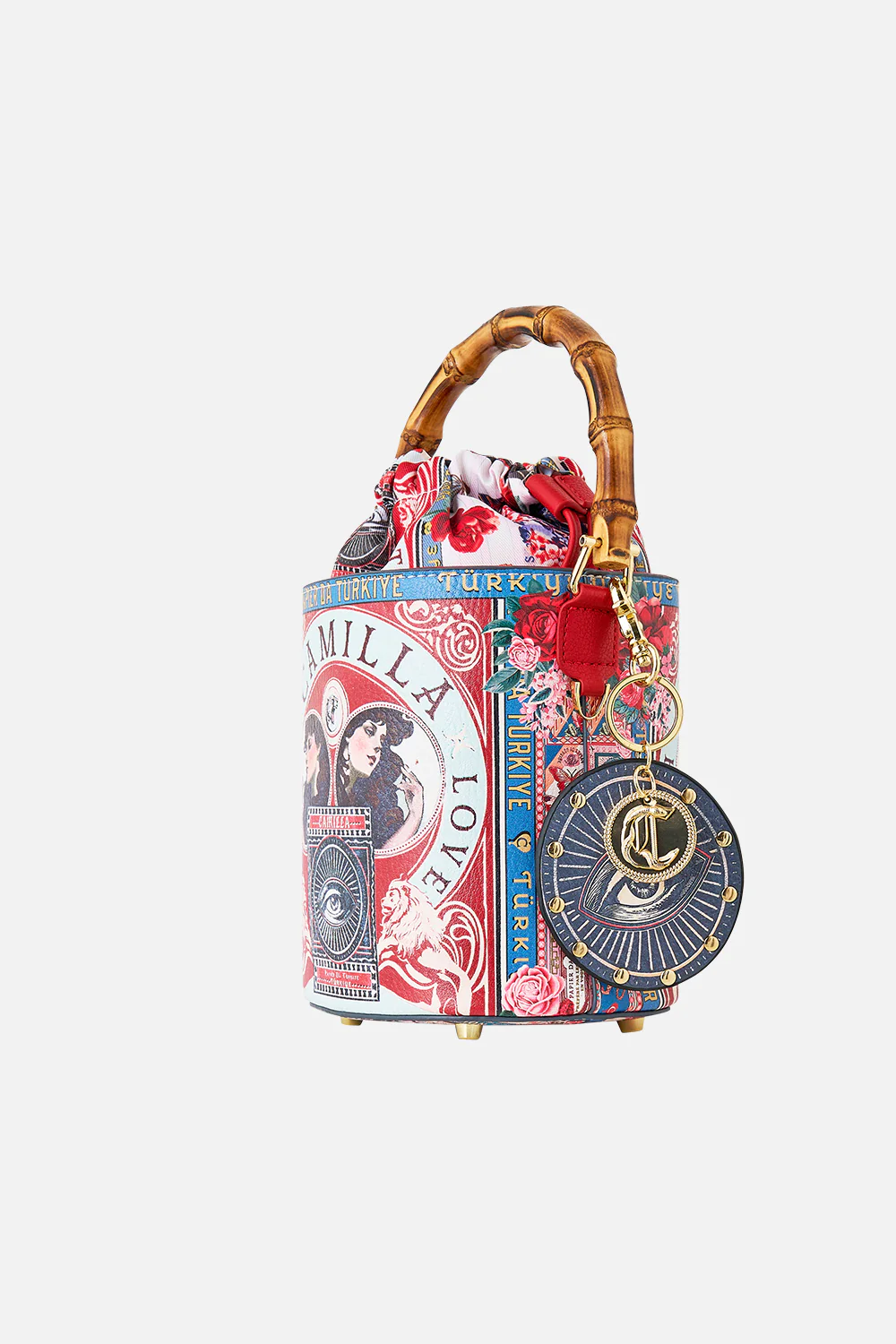 DRAWSTRING BUCKET BAG WITH KEYRING HIGH CLASS HOOKAH - Image 3