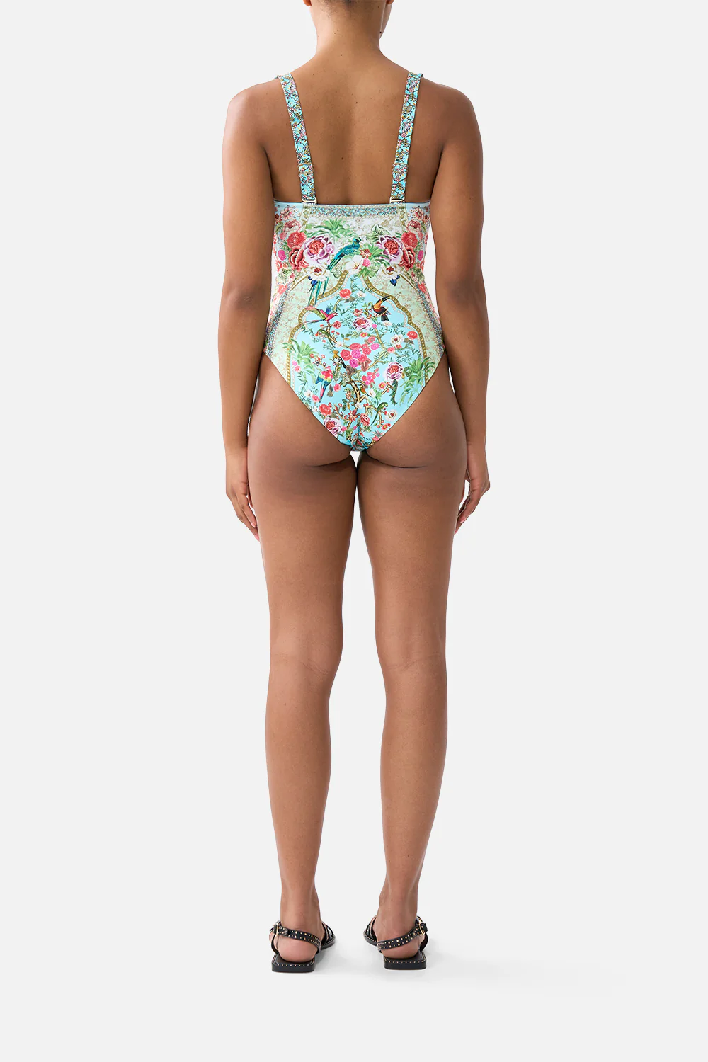 LACE UP UNDERWIRE MOULDED CUP ONE PIECE SULTANS AND QUEENS - Image 2