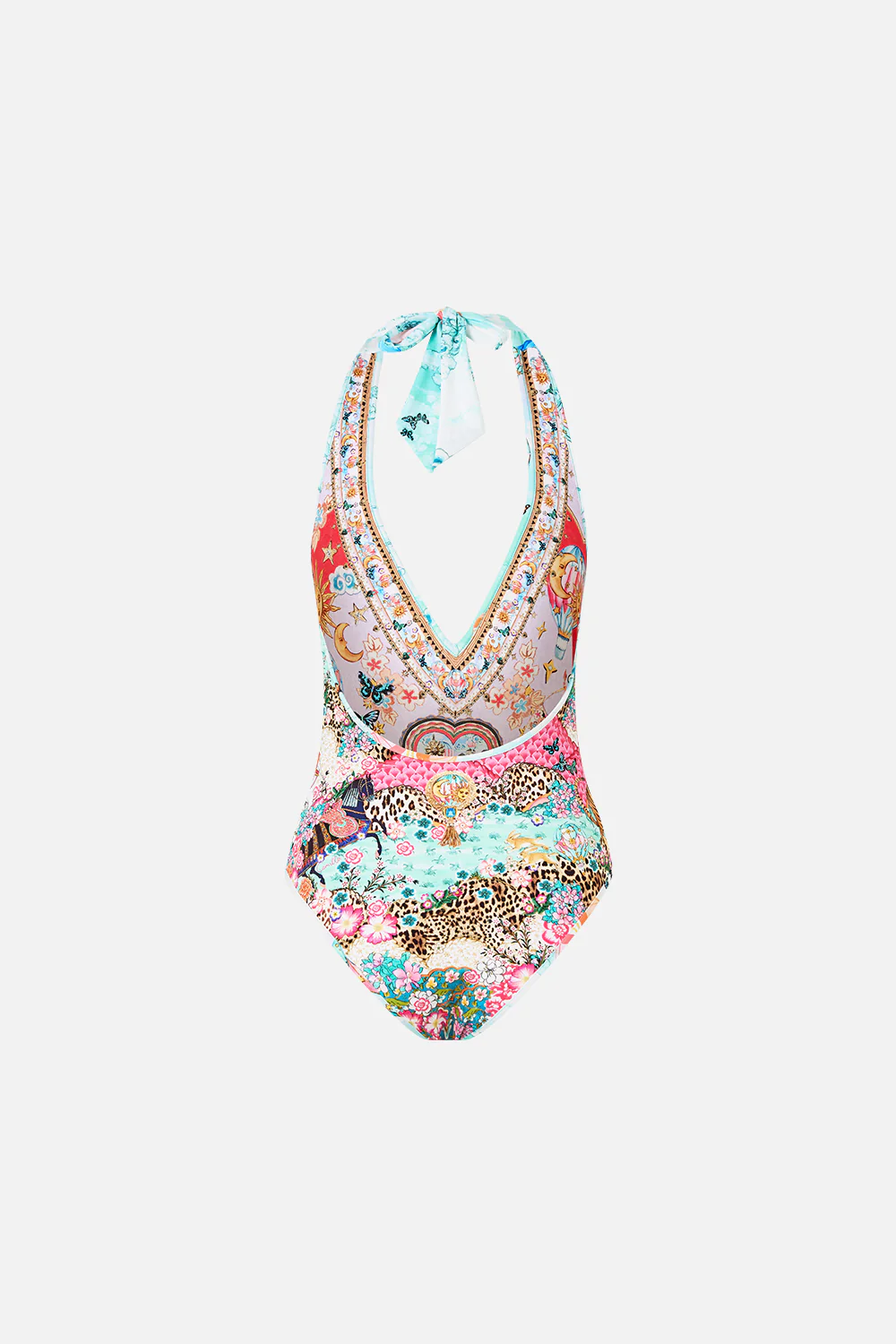 REVERSIBLE BIND EDGE V NECK HALTER ONE PIECE MINIATURE MOMENTS - Image 8