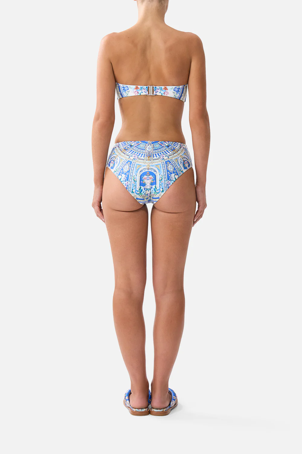 BANDEAU BIKINI TOP WITH U RING FRONT TRIM OTTOMAN OPULENCE - Image 2