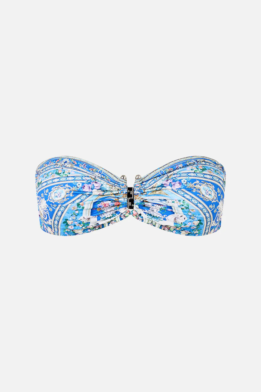 BANDEAU BIKINI TOP WITH U RING FRONT TRIM OTTOMAN OPULENCE - Image 3