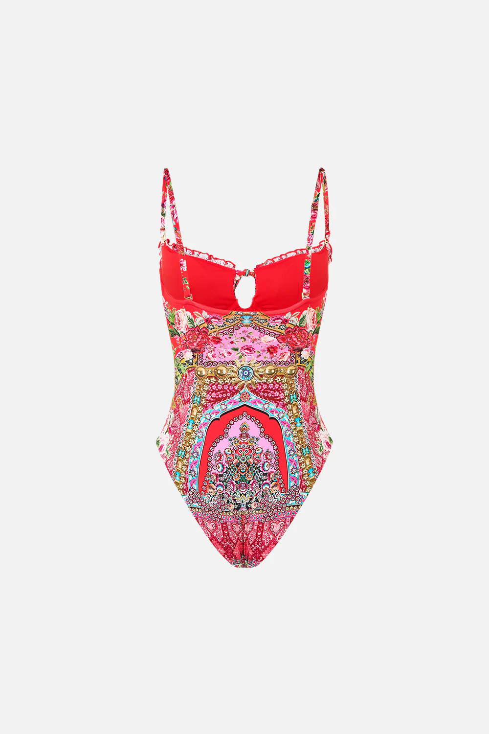 RUCHED CUP UNDERWIRE ONE PIECE WITH FRONT TIE HEIRLOOM EMPIRE - Image 6