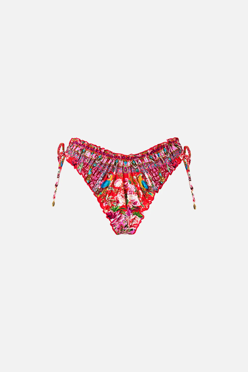 RUCHED SKIMPY BIKINI BOTTOM WITH TIE SIDES HEIRLOOM EMPIRE - Image 6