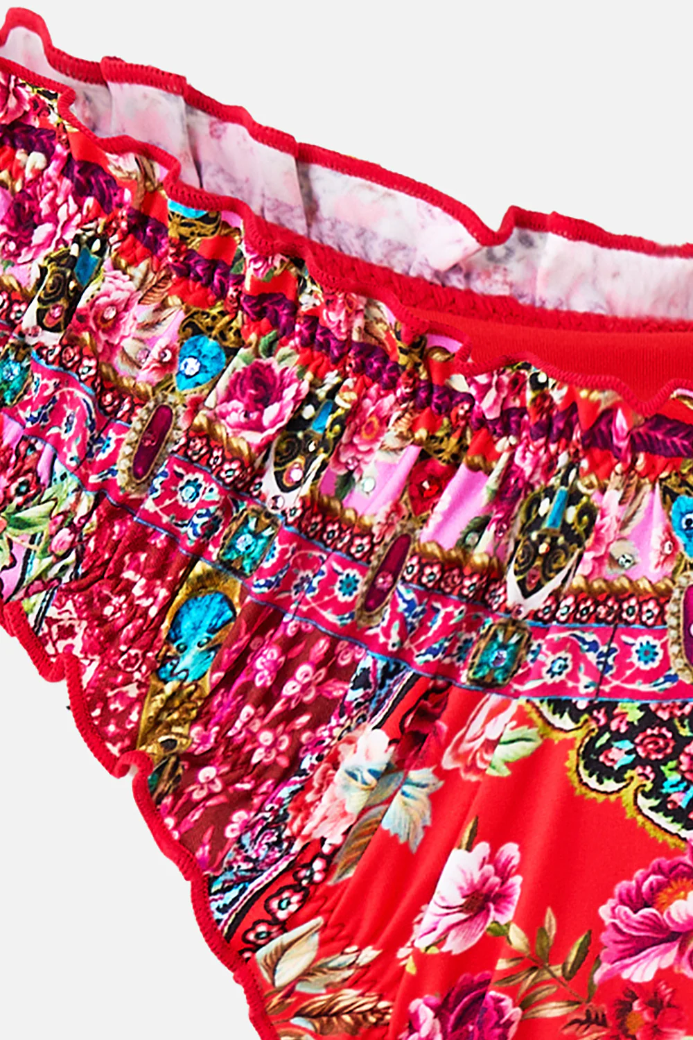 RUCHED SKIMPY BIKINI BOTTOM WITH TIE SIDES HEIRLOOM EMPIRE - Image 7