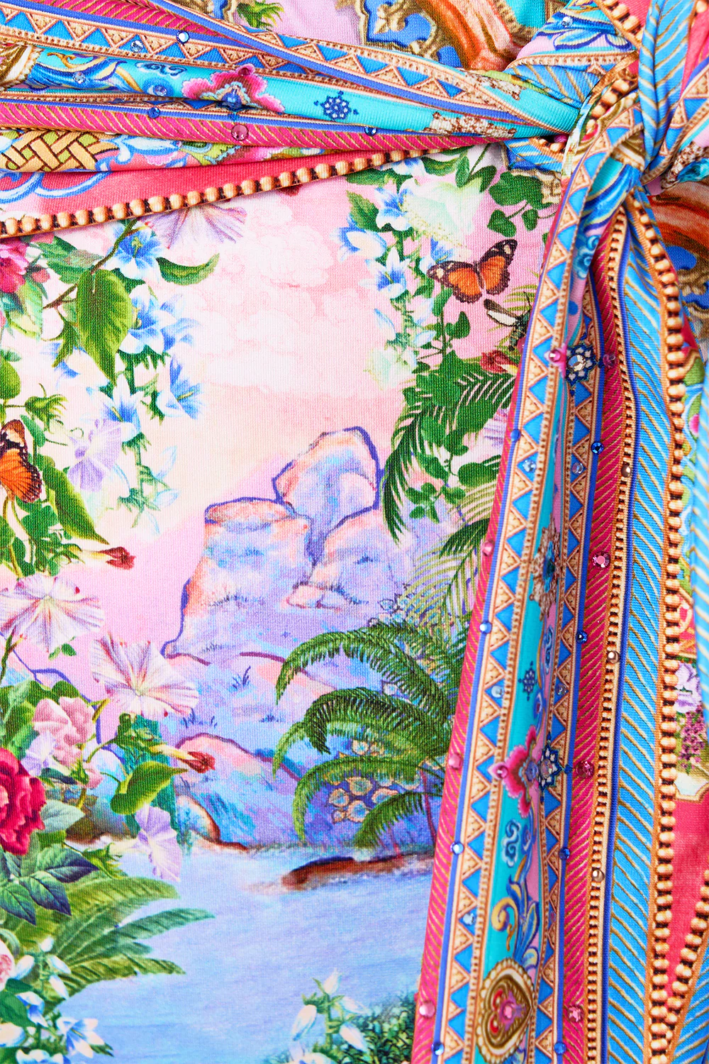 HIGH WAIST BIKINI BOTTOM WITH WAIST TIE TURKISH DELIGHT - Image 7