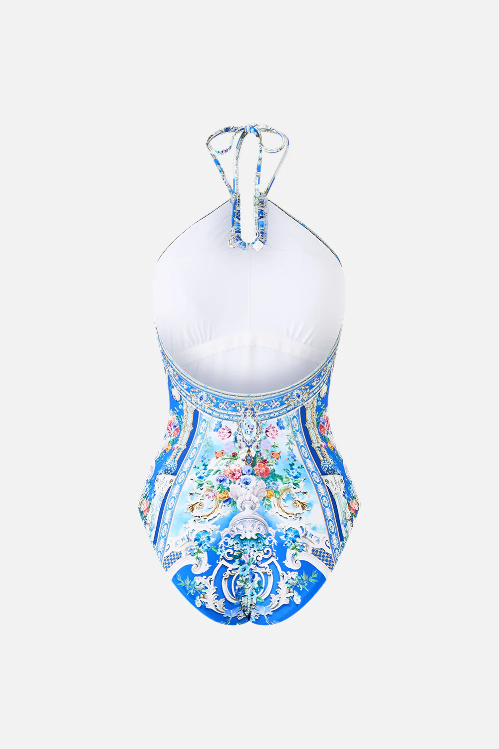 DIAMOND NECK HALTER ONE PIECE WITH U RING FRONT OTTOMAN OPULENCE - Image 6