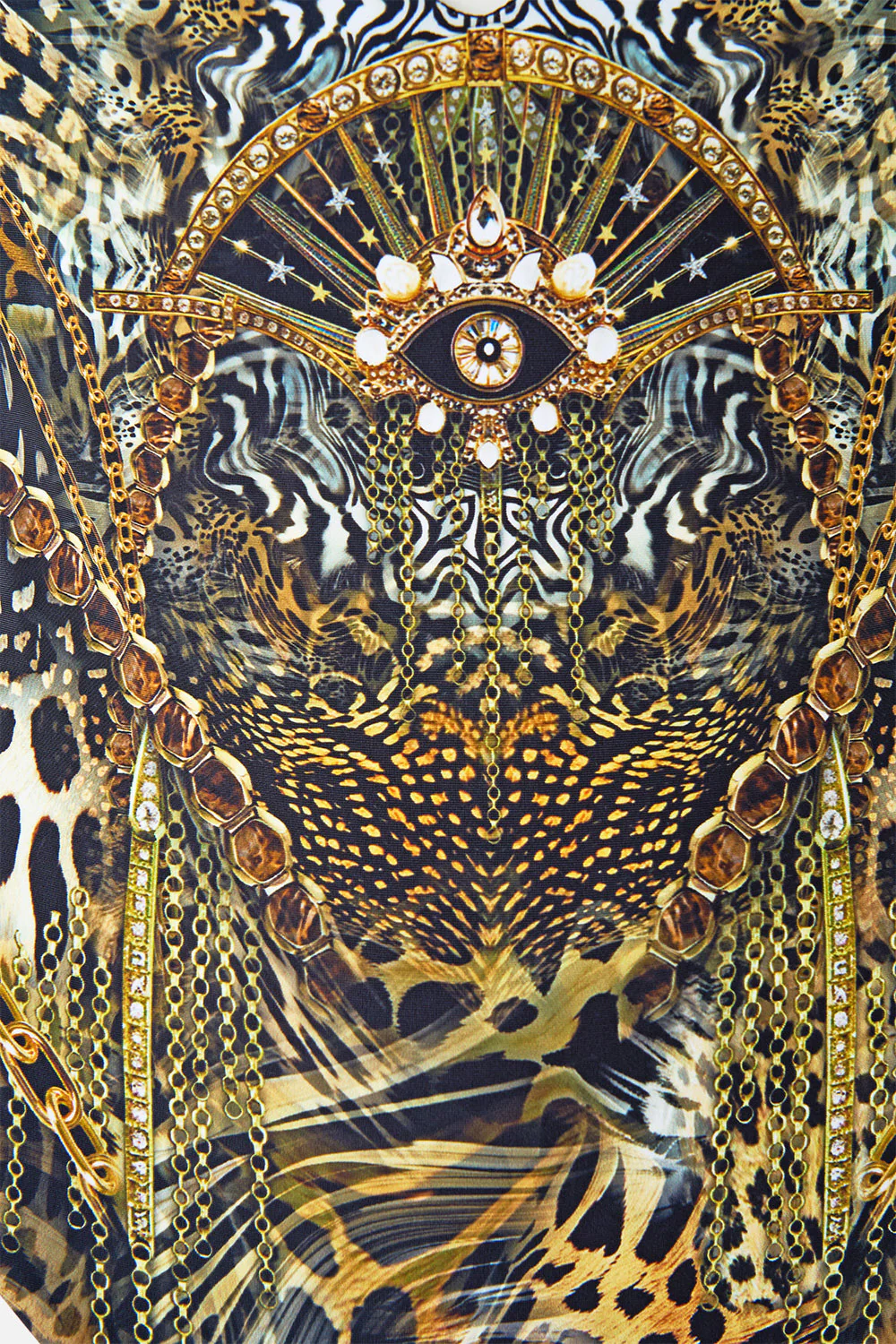 CONTINUOUS UNDERWIRE ONE PIECE WITH KEYHOLE FELINE FOLKLORE - Image 7