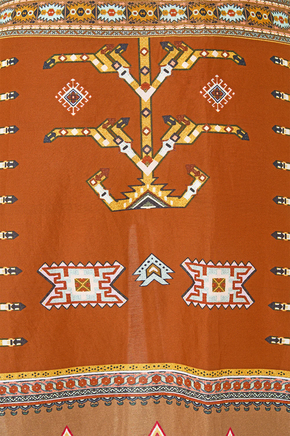 WOVEN SHORT SARONG WITH MACRAME TIE WAIST FABRIC OF TIME - Image 7