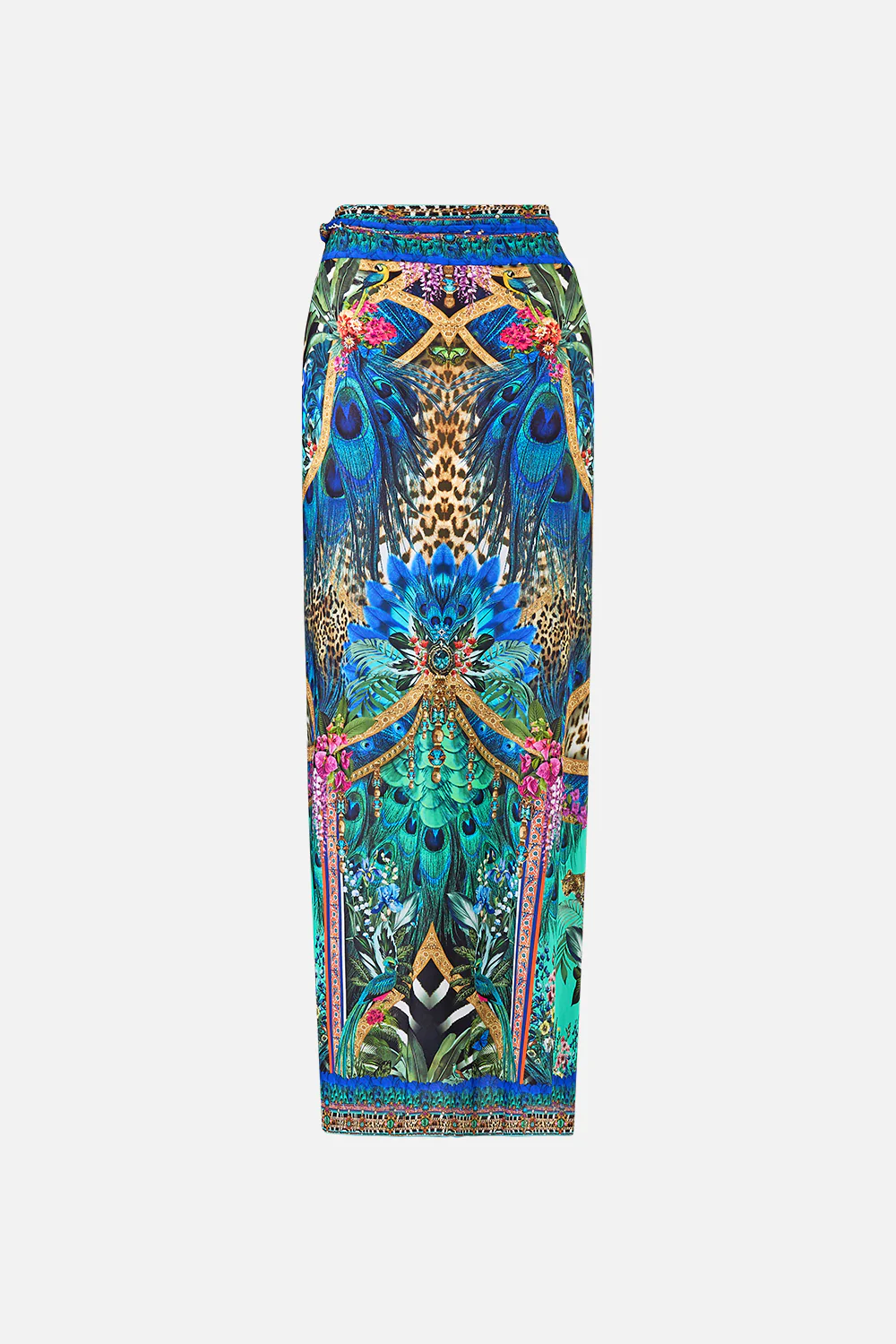 DRAPED WRAP MAXI SARONG WITH TIE WAIST ANIMAL ALCHEMY - Image 6