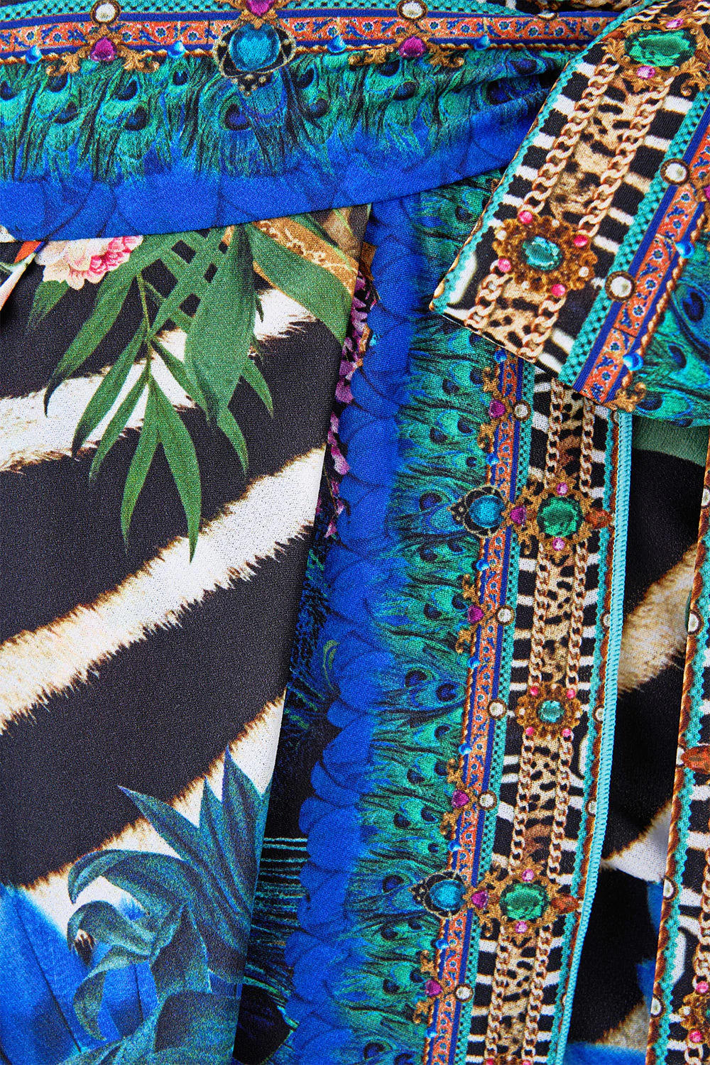 DRAPED WRAP MAXI SARONG WITH TIE WAIST ANIMAL ALCHEMY - Image 7