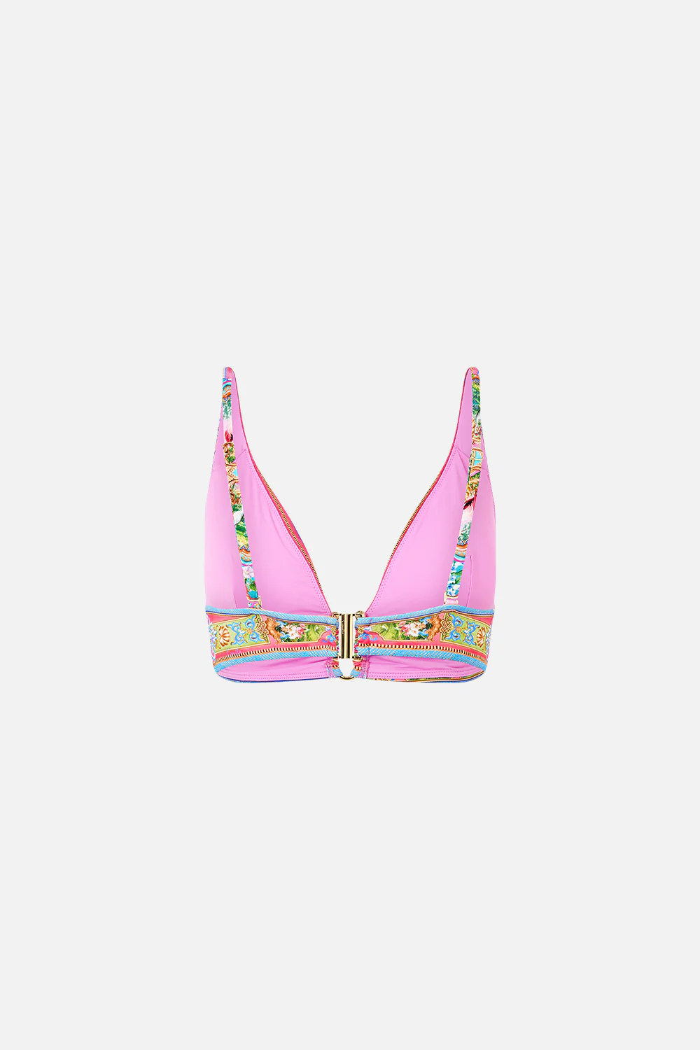 HIGH TRI BIKINI TOP WITH U RING FRONT TRIM TURKISH DELIGHT - Image 6