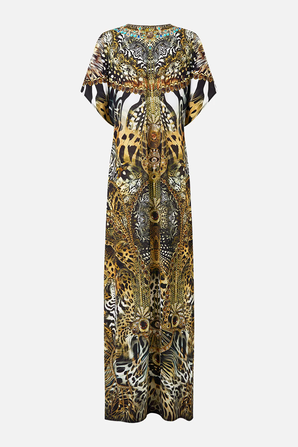FRONT SPLIT BEACH MAXI DRESS WITH CHAIN FELINE FOLKLORE - Image 7