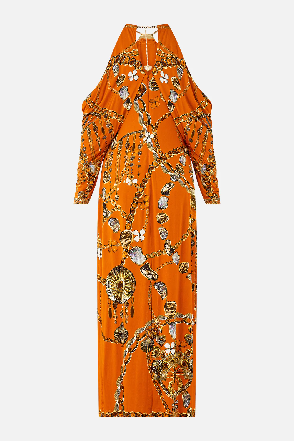 DRAPED SLEEVE DRESS WITH HARDWARE TALISMANS OF TURKIYE - Image 7