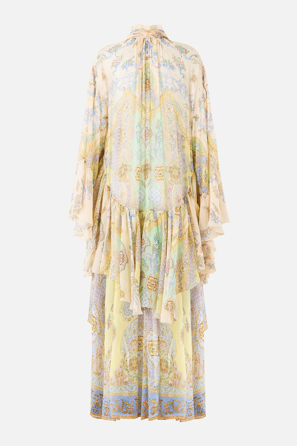 RUFFLE HIGH LOW DRESS WITH LONG SLEEVE EAST OF ISTANBUL - Image 7