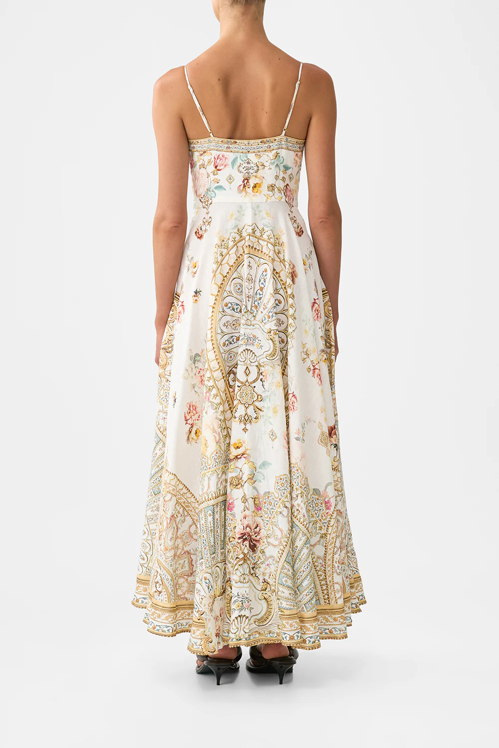 LONG DRESS WITH TIE FRONT OTTOMAN DYNASTY - Image 2