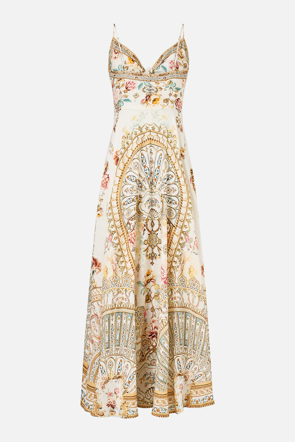LONG DRESS WITH TIE FRONT OTTOMAN DYNASTY - Image 7