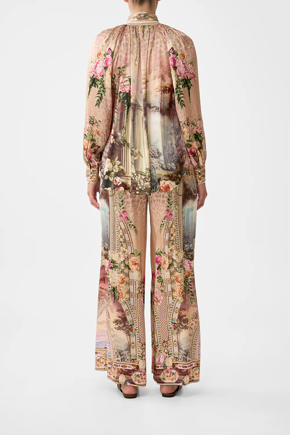 RAGLAN BUTTON UP SHIRT WATERCOLOUR WONDERLAND - Image 2