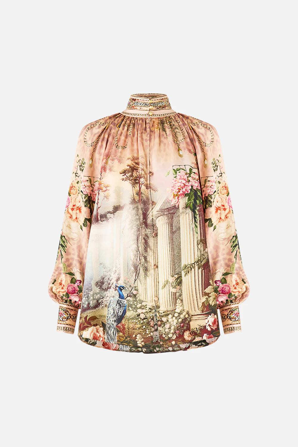RAGLAN BUTTON UP SHIRT WATERCOLOUR WONDERLAND - Image 3