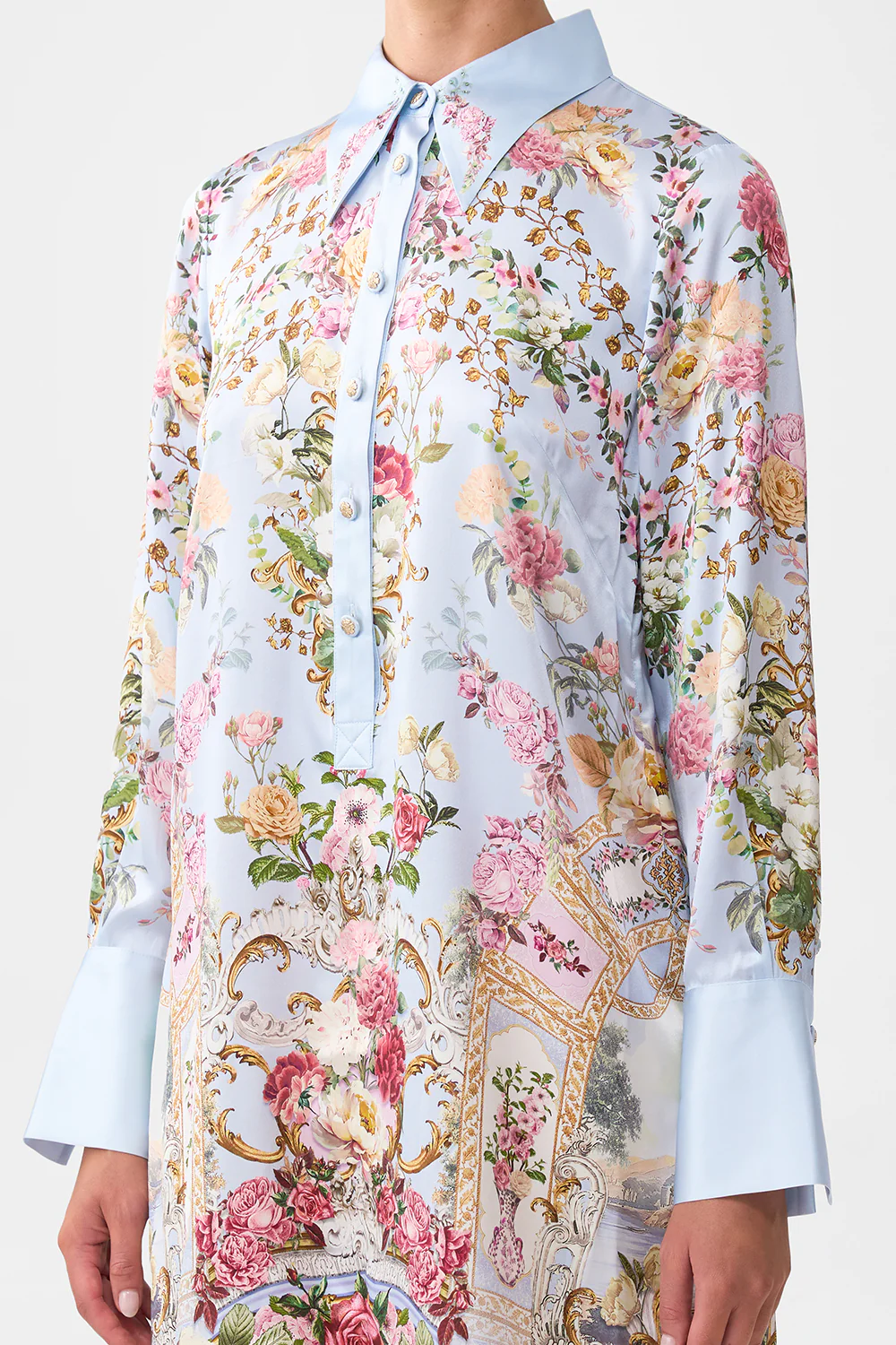 MINI SHIRT DRESS TILED IN TIME - Image 5