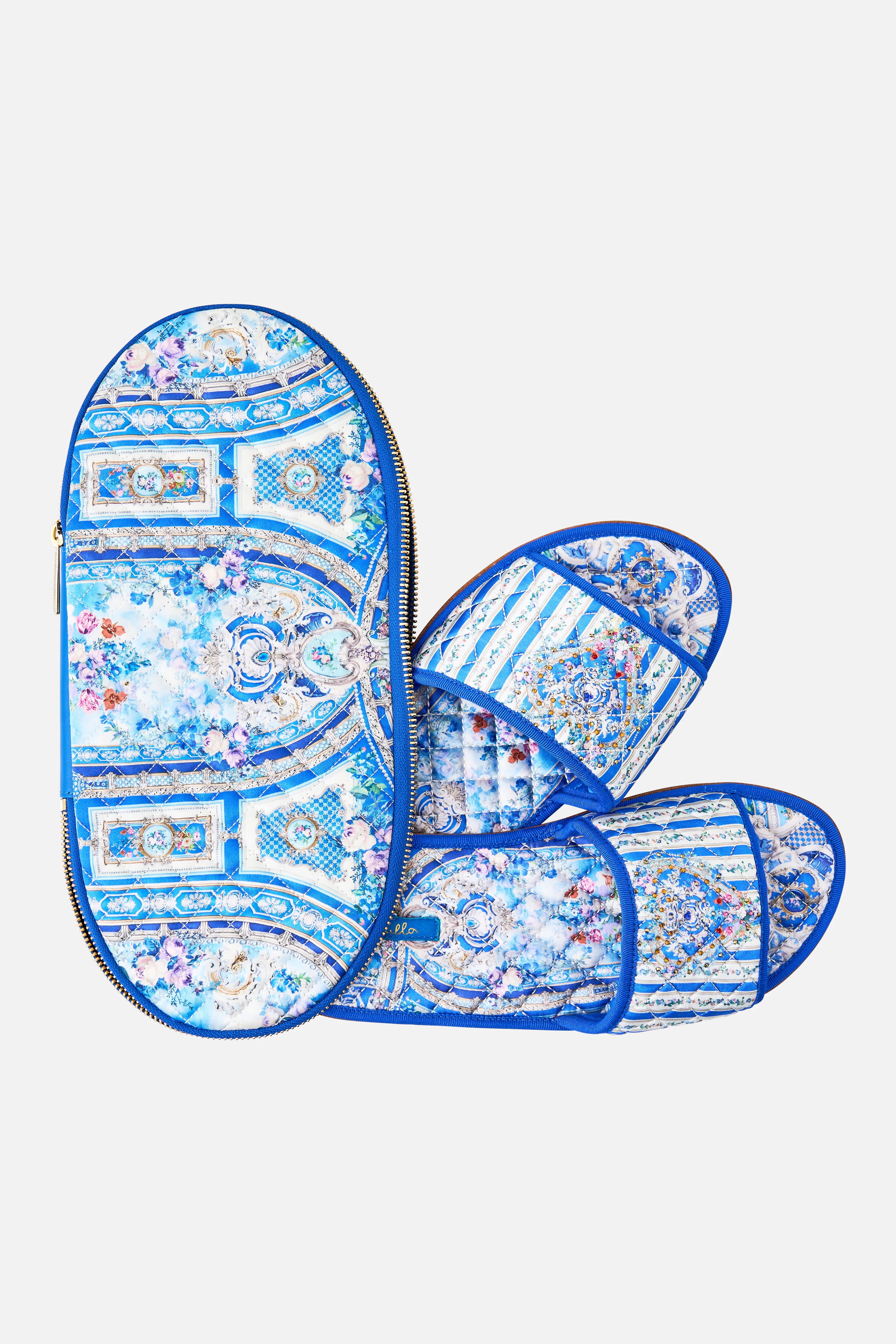 SLIPPERS WITH TRAVEL CASE OTTOMAN OPULENCE - Image 2
