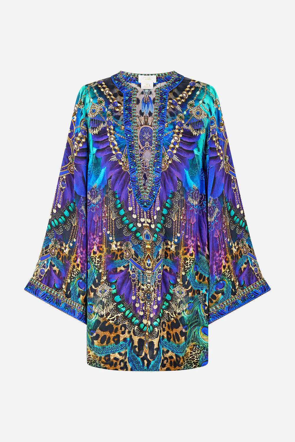DEEP V NECK HARDWARE SHORT KAFTAN COSMIC ZOOLOGY - Image 3
