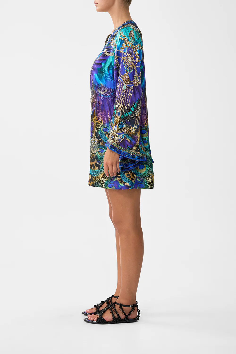 DEEP V NECK HARDWARE SHORT KAFTAN COSMIC ZOOLOGY - Image 4