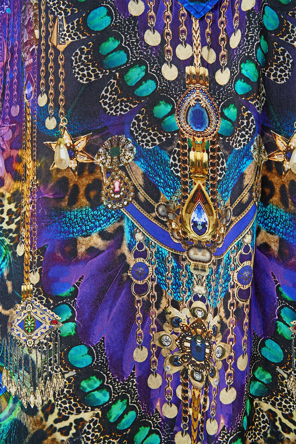 DEEP V NECK HARDWARE SHORT KAFTAN COSMIC ZOOLOGY - Image 7