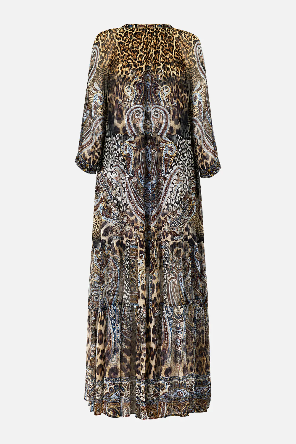 LONG GATHERED PANEL DRESS ISTANBUL ANIMALIA - Image 6