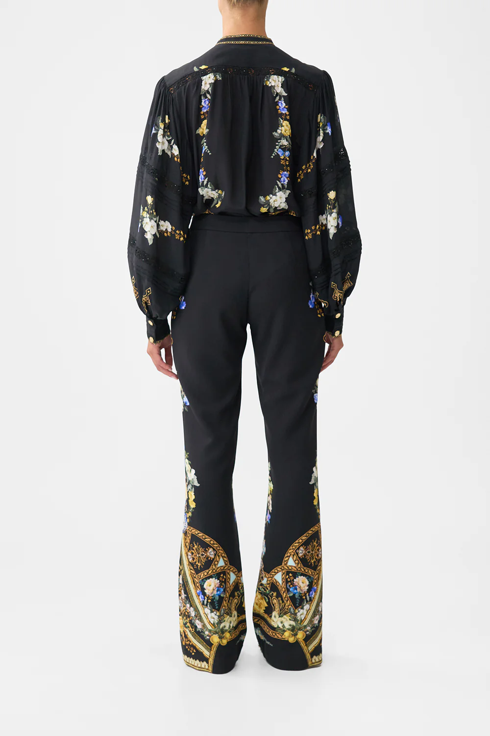 FLARE TROUSER WITH SEAM DETAIL OTTOMAN ELEGANCE - Image 2