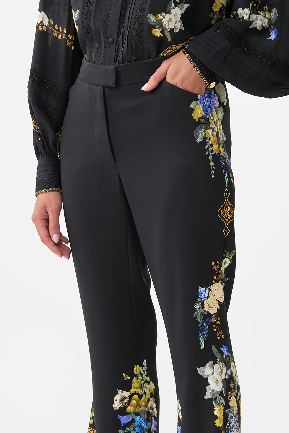 FLARE TROUSER WITH SEAM DETAIL OTTOMAN ELEGANCE - Image 5