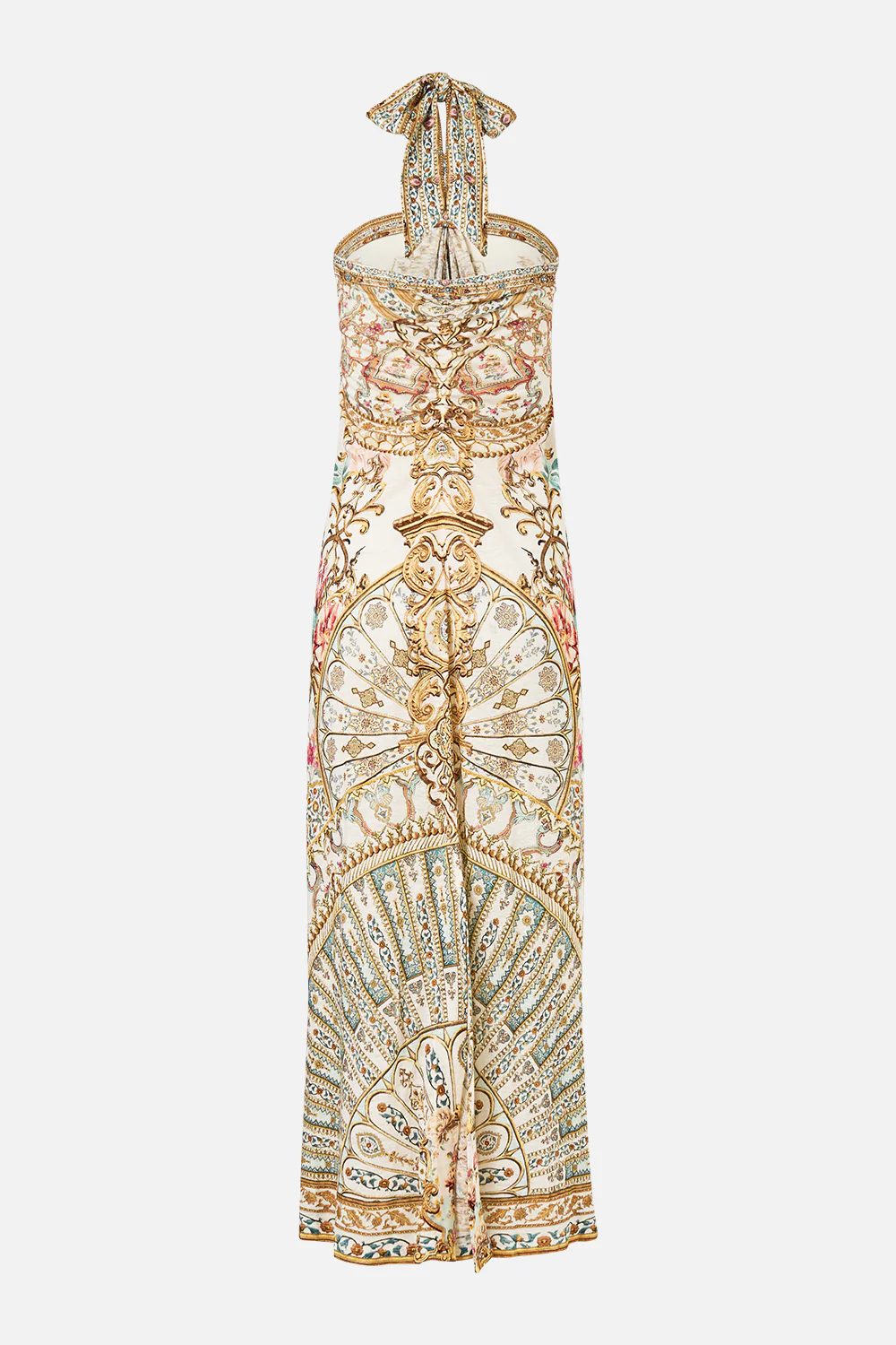 LONG DRAPED LINEN JERSEY HALTER DRESS OTTOMAN DYNASTY - Image 7
