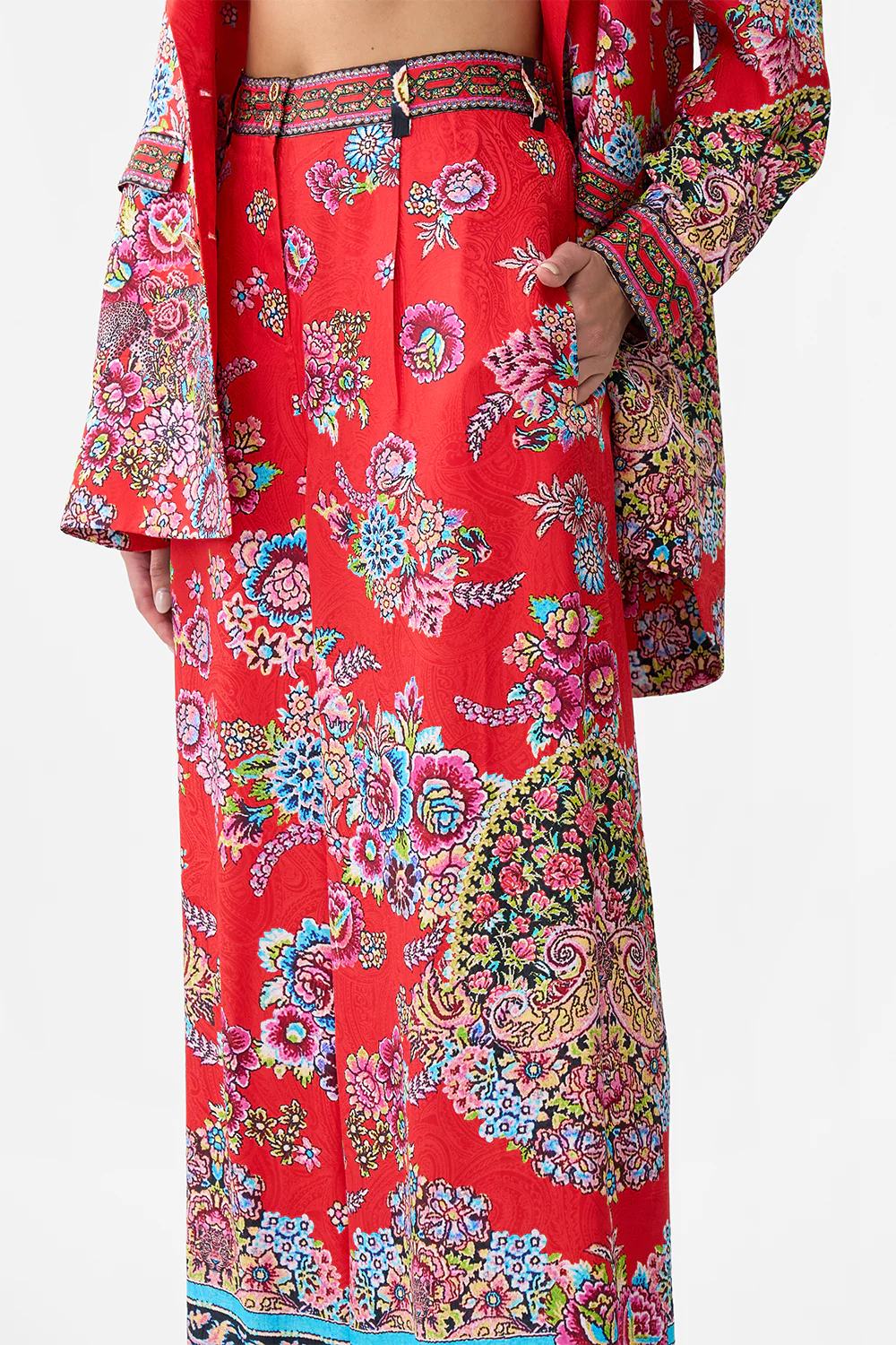 WIDE LEG WAISTED PANT ARTISANS OF ANATOLIA - Image 5