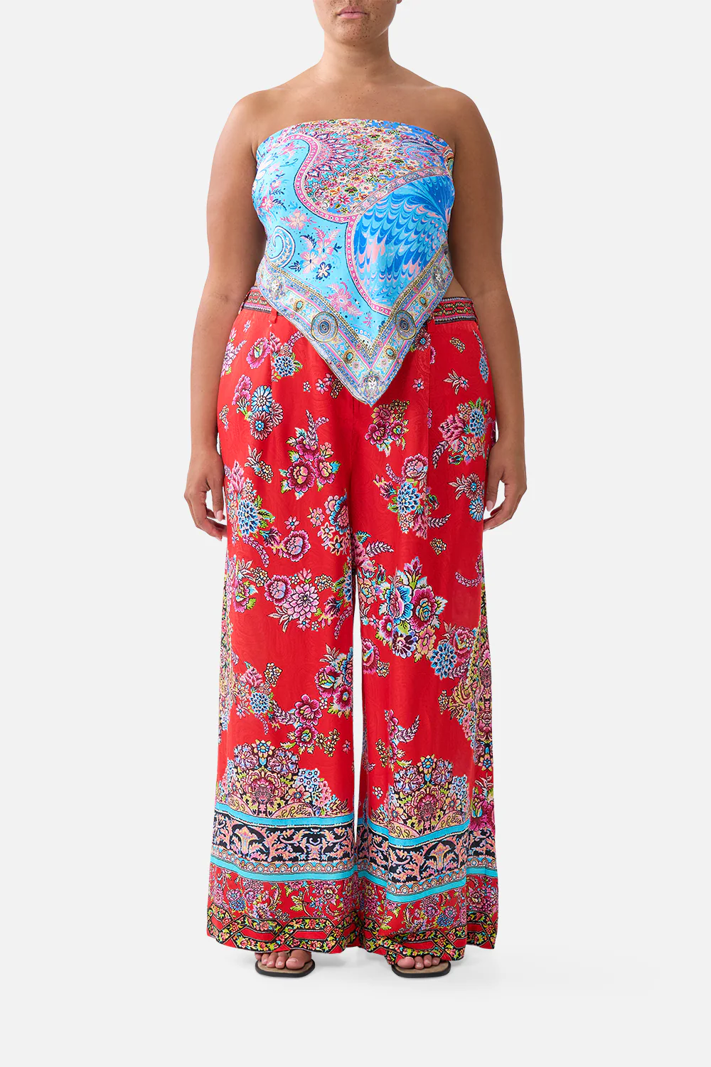 WIDE LEG WAISTED PANT ARTISANS OF ANATOLIA - Image 8
