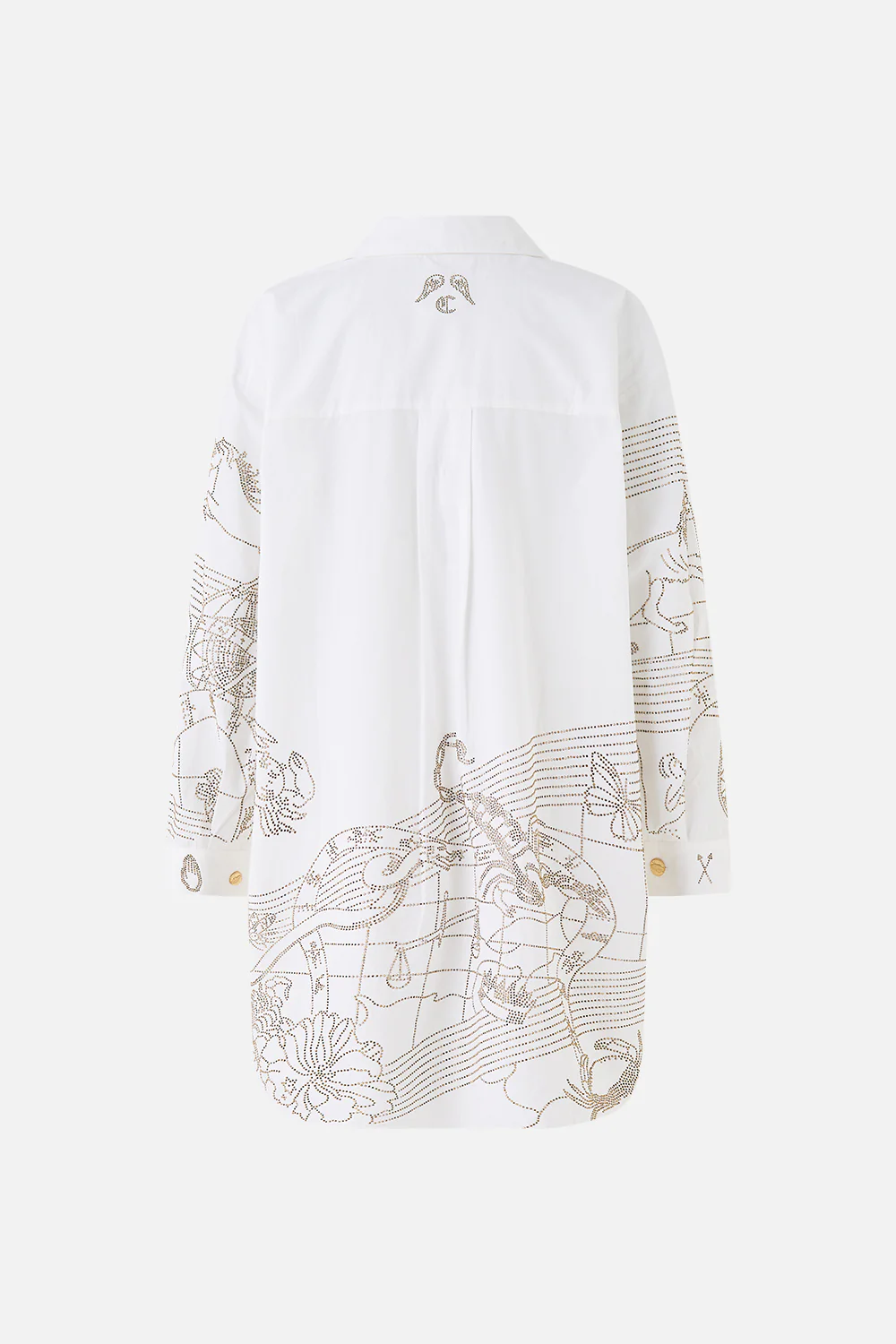 SHIRT TUNIC WITH SIDE BUTTONS HOUSE OF HOROSCOPES - Image 6