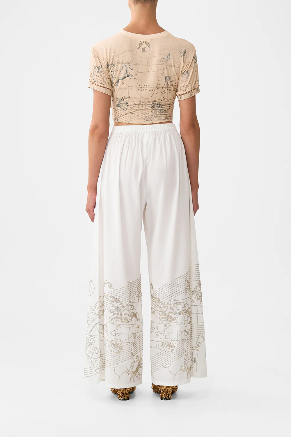 TUCK FRONT PANT HOUSE OF HOROSCOPES - Image 2