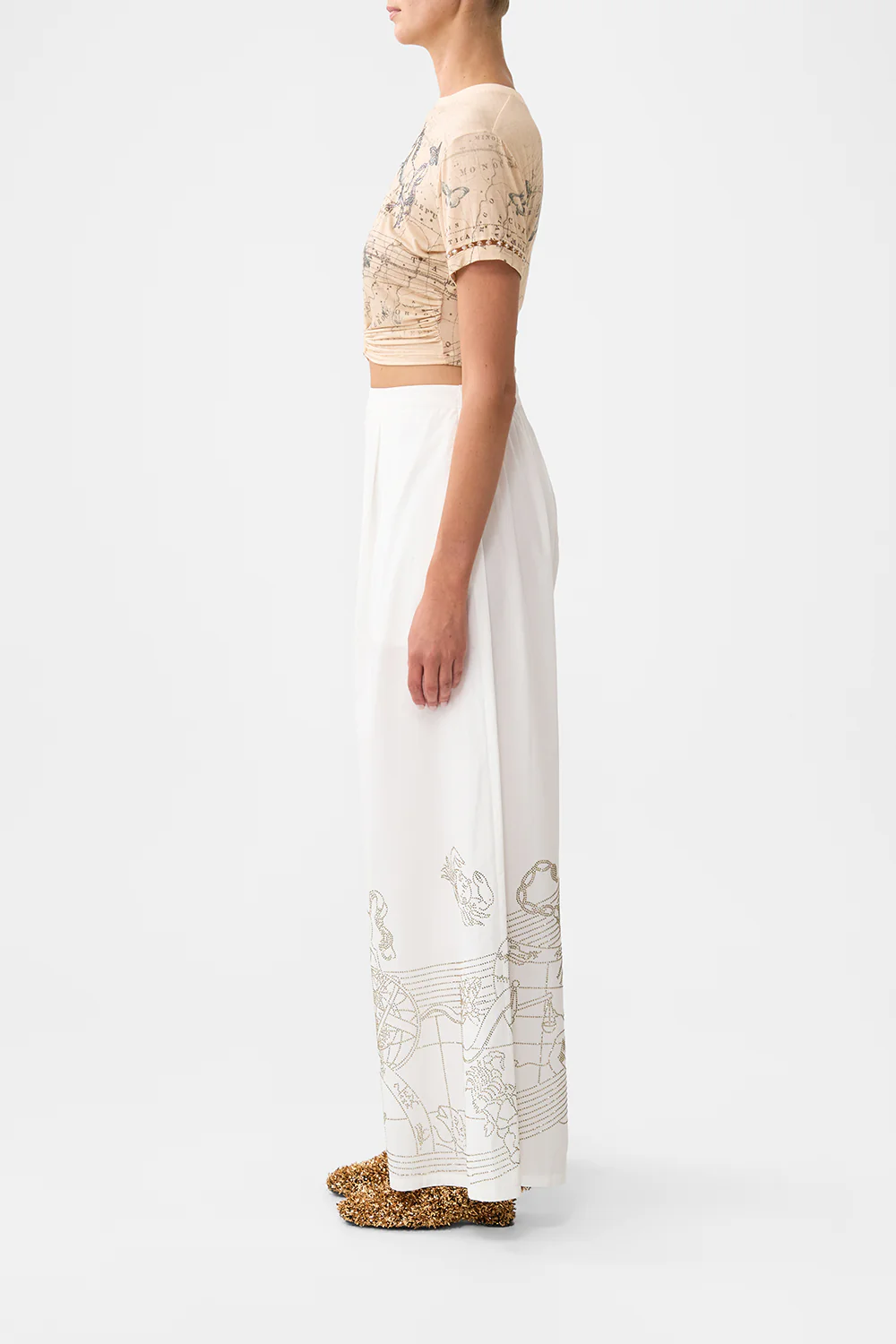 TUCK FRONT PANT HOUSE OF HOROSCOPES - Image 4