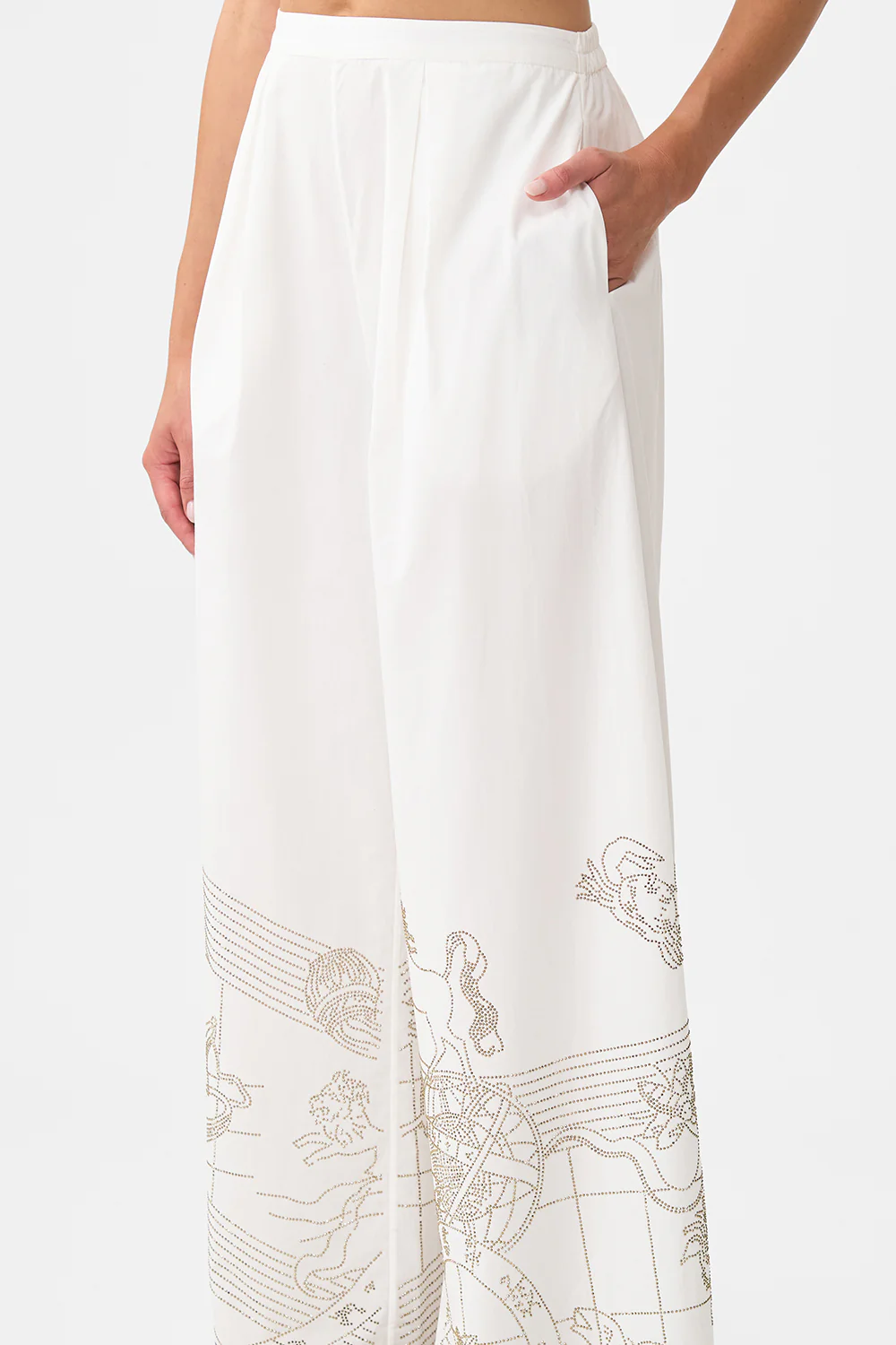 TUCK FRONT PANT HOUSE OF HOROSCOPES - Image 5