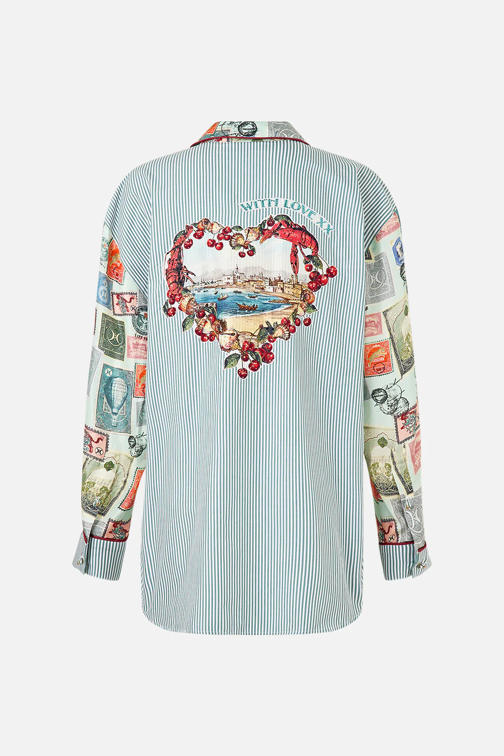 LONG SLEEVE OVERSIZED SHIRT WITH POCKET WITH LOVE FROM TÜRKIYE - Image 7