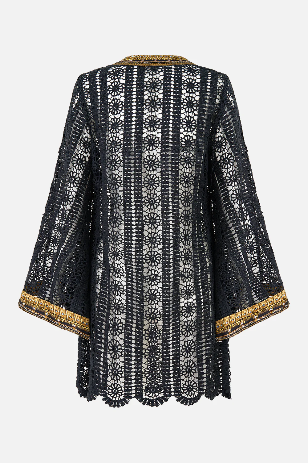 LACE DEEP V NECK HARDWARE SHORT DRESS SONG OF THE SOLSTICE - Image 7